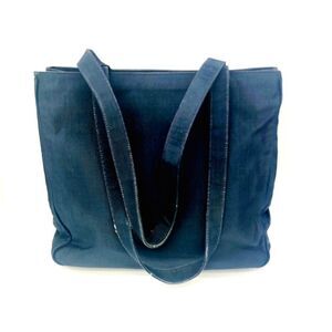 Fendi Canvas Leather Tote Bag